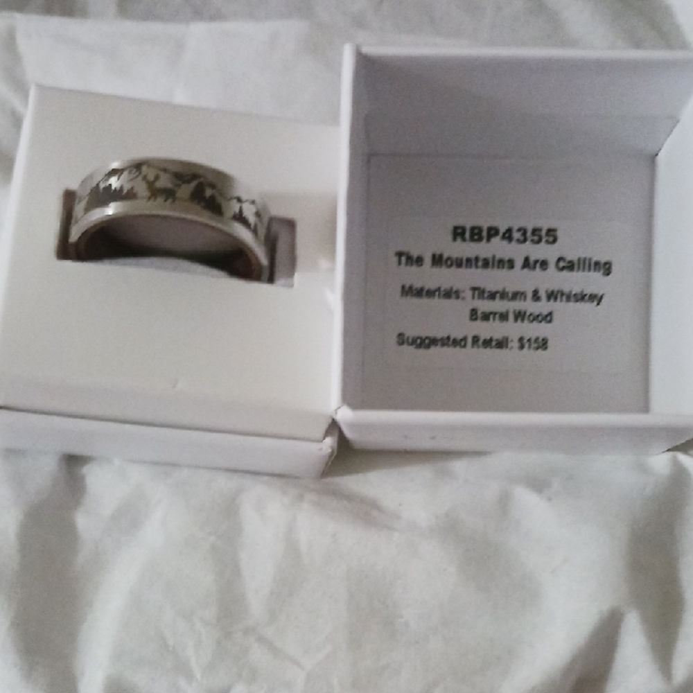 The Mountains Are Calling With This Capturting Mens Ring.